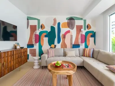 Zona de estar de Míami Queens Villa with private pool by CanaryScape