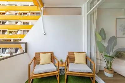 Zona de estar de Relax House Playa