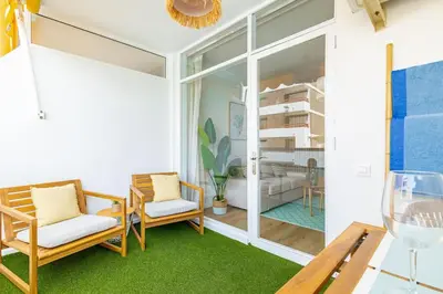 Zona de estar de Relax House Playa