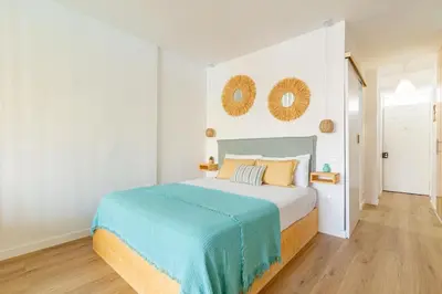 Cama o camas de una habitación en Relax House Playa