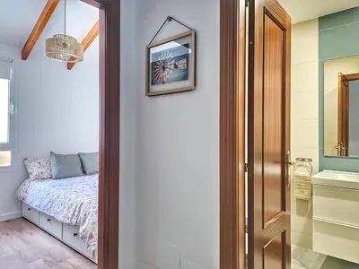 Cama o camas de una habitación en Dúplex Hoya del Viejo