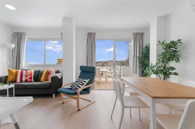 Zona de estar de Home2Book Design Attic City&Beach Views Las Palmas