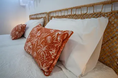 Cama o camas de una habitación en Apartamentos Marmolejos