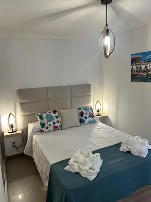 Cama o camas de una habitación en NORAY Playa de Mogán