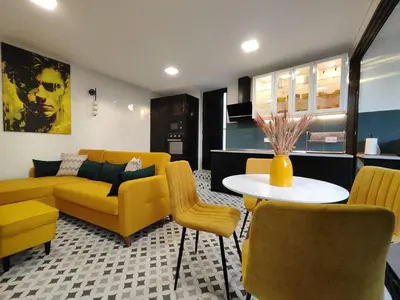 Zona de estar de Bungalow BAHIA AMARILLO