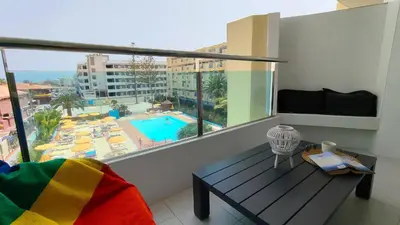 Un balcón o terraza de Cozy Apartment Yumbo Center