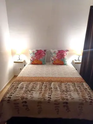 Cama o camas de una habitación en MELROSE PLACE 2 Dormitorios y Piscina en Vecindario