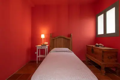 Cama o camas de una habitación en Finca El Lomo