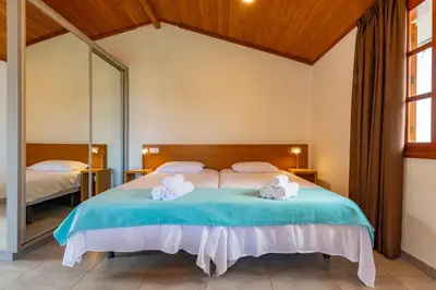 Cama o camas de una habitación en El Molinero Alto