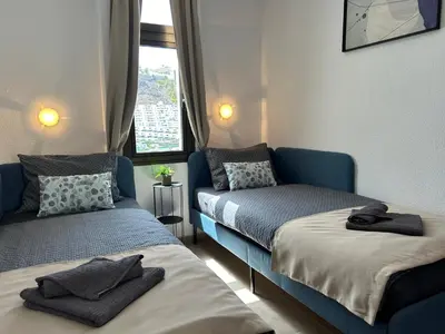 Cama o camas de una habitación en Sunny Monaco Puerto Rico