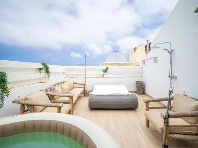 Un balcón o terraza de Las Palmas Beach Penthouse