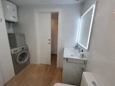 Un baño de Vivienda Vacacional frente al mar Playa del Aguila