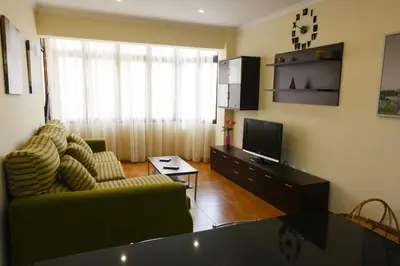 Una televisión o centro de entretenimiento en Apartment Vasco de Gama