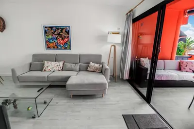 Zona de estar de Meloneras Oceanview with Pool