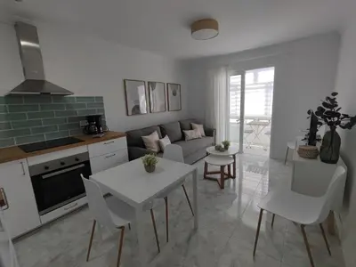 Una cocina o zona de cocina en Nice cozy apartment near the dunes