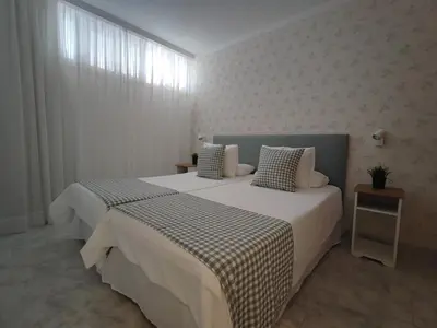 Cama o camas de una habitación en Nice cozy apartment near the dunes