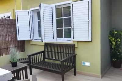 Un balcón o terraza de Amazing bungalow en Maspalomas