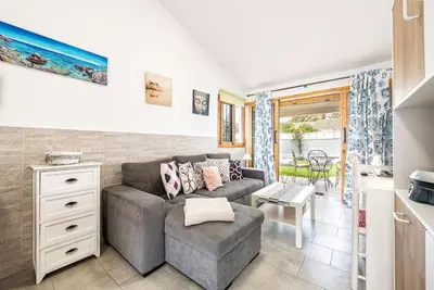 Zona de estar de Bungalow en Maspalomas