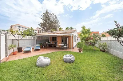 Jardín al aire libre en Bungalow en Maspalomas
