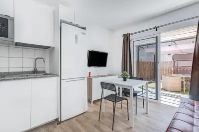 Una cocina o zona de cocina en Home2Book Green Oasis Charming Duplex Maspalomas