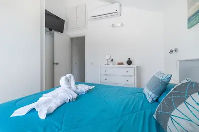 Cama o camas de una habitación en Home2Book Green Oasis Charming Duplex Maspalomas