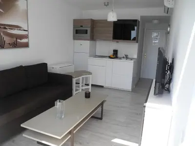 Una cocina o zona de cocina en Apartamentos Los Mocanes