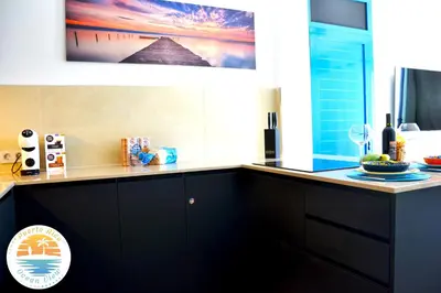 Una cocina o zona de cocina en Puerto Rico Ocean View