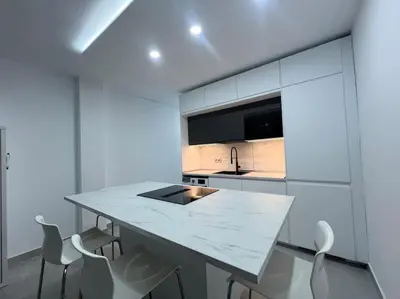 Una cocina o zona de cocina en Puntilla sea side