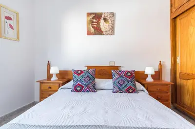 Cama o camas de una habitación en Apartment 3 bedrooms familieshi king routes WiFi