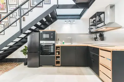 Una cocina o zona de cocina en Blu House