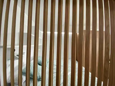 Plano de Modern Beachfront Studio with Balcony Views NEW