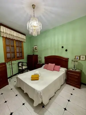 Cama o camas de una habitación en Casa Loli y Las