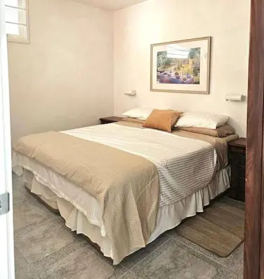 Cama o camas de una habitación en Panorama apartment close to beach Puerto Rico