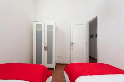 Cama o camas de una habitación en Balcony Spacious 2BR Arucas Historic Center