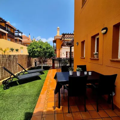 Jardín al aire libre en Casa Ronita