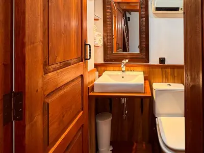 Un baño de Alojamiento La HiguerAzul Gran Canaria