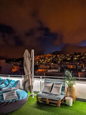 Zona de estar de Las Palmas Nest Hostel