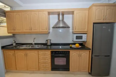 Una cocina o zona de cocina en Casa azul Agaete