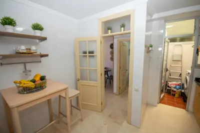 Una cocina o zona de cocina en Casa azul Agaete