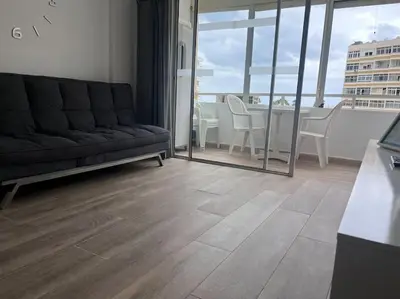 Zona de estar de Design seaview flat next to Yumbo