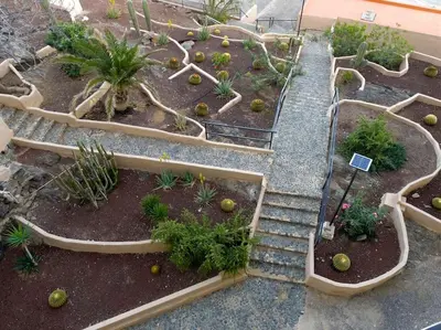 Jardín al aire libre en Apartamento Playa Cañon del águila