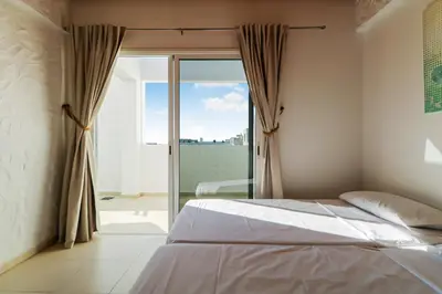 Cama o camas de una habitación en La Palmita Sea Views Agaete
