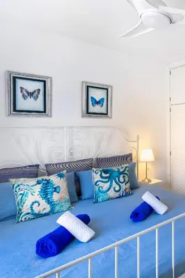 Cama o camas de una habitación en Ocean Breeze 50 meters to the beach
