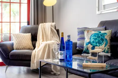 Zona de estar de Ocean Breeze 50 meters to the beach