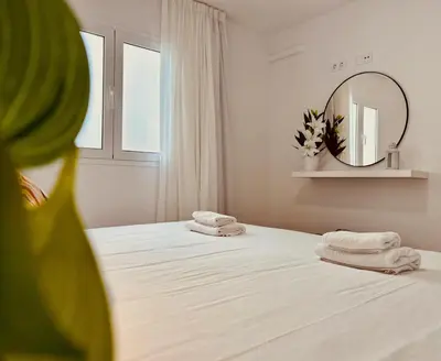 Cama o camas de una habitación en Click&Guest - Atlantic Sun House in Playa Arinaga