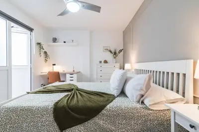 Cama o camas de una habitación en Bakea Home Gran Canaria