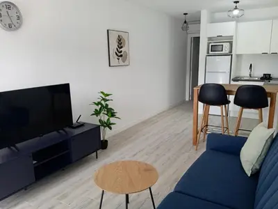 Una cocina o zona de cocina en Apartamento Deluxe en Canaima- Puerto Rico