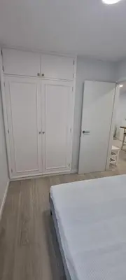 Cama o camas de una habitación en Salinetas apartamento junto al mar