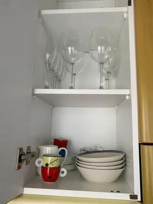 Una cocina o zona de cocina en Estudio luminoso, primera línea de playa de las canteras