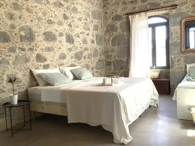 Cama o camas de una habitación en Villa Alpispa